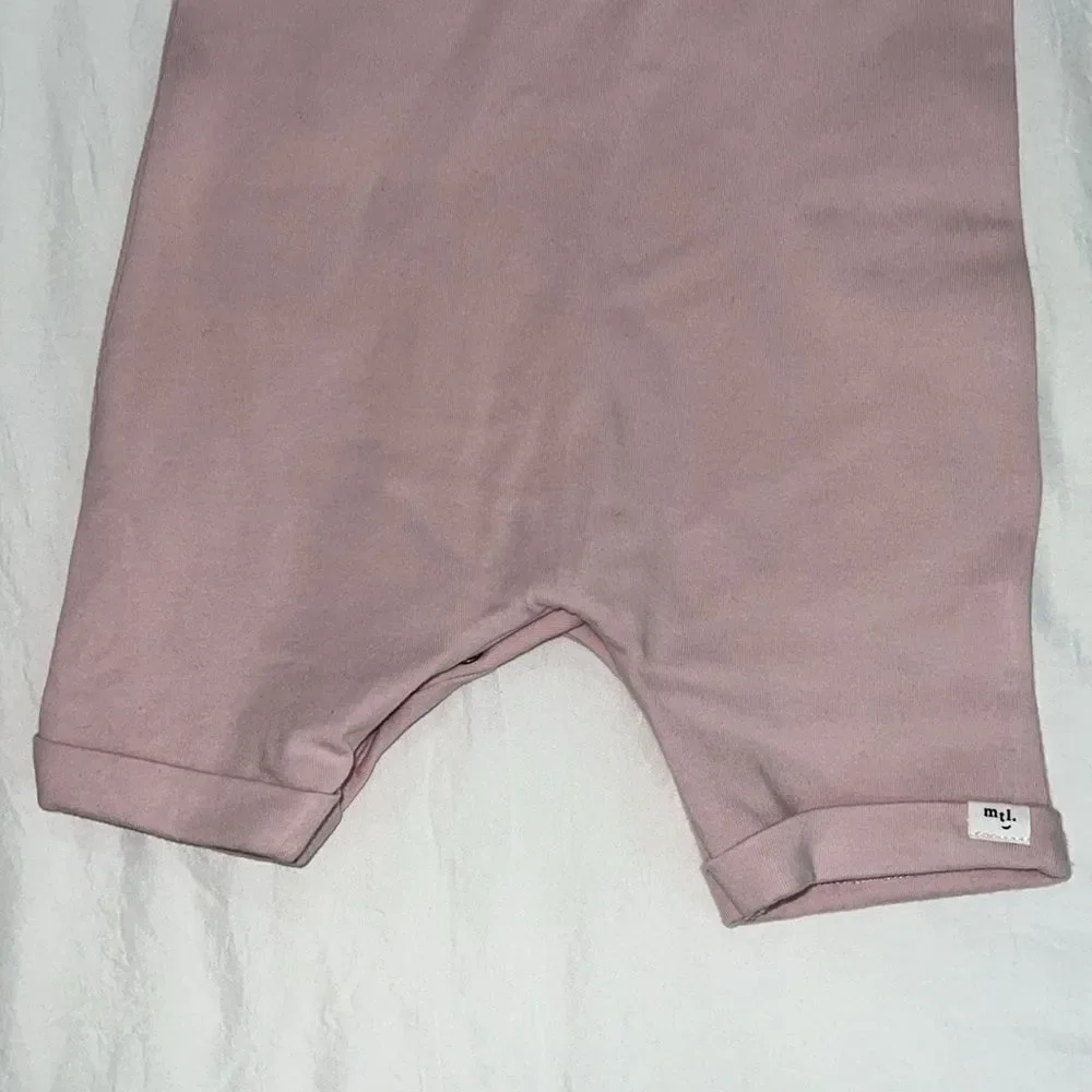 MILES THE LABEL BASIC CLOUDY PINK ROMPER 12M